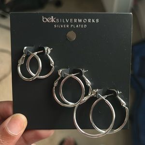 Silver earrings